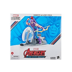 Avengers Legends Series Hawkeye With Sky Cycle 60th Anniversary 15cm