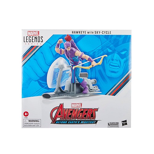 Avengers Legends Series Hawkeye With Sky Cycle 60th Anniversary 15cm
