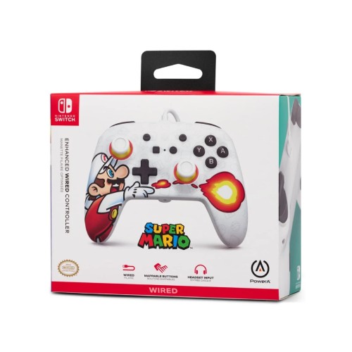 Controller Powera Enhanced Wired Fireball Mario