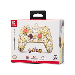Controller Powera Enh Wired Pikachu Blush - Nintendo Switch