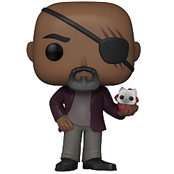 Pop The Marvels Nick Fury Bobble Head 9cm