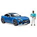 Car Bruder Blue Roadster & Driver (br3481) Car Bruder Blue Roadster & Driver (br3481)
