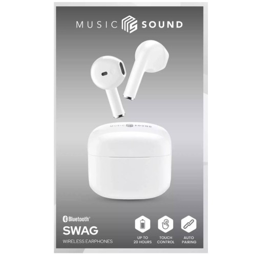 Earphones Swag True White