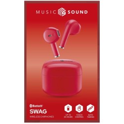 Earphones Swag True Tws Red