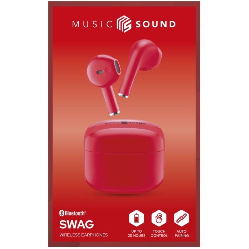 Earphones Swag True Tws Red