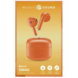 Earphones Ms Swag Tws Bt Orange