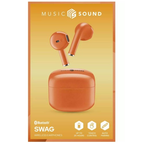 Earphones Ms Swag Tws Bt Orange