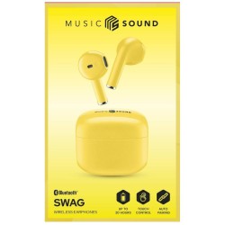 Earphones Ms Swag Tws Bt Yellow