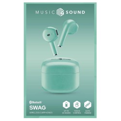 Earphones Ms Swag Tws Bt Light Green