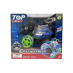 Car Cu Telecomanda Crazy Tumbler Stunt R/c W/light 2,4ghz Blue (534446)