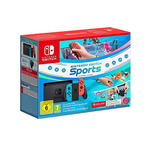 Consola 1.1 Neon Red/neon Blue Sports + Leg Strap - Nintendo Switch