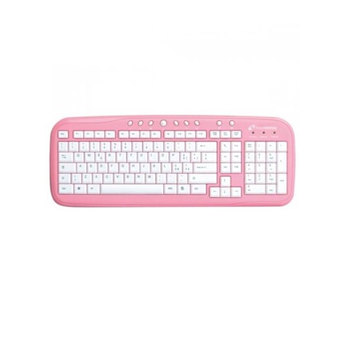 Keyboard Techmade Usb Pink/white