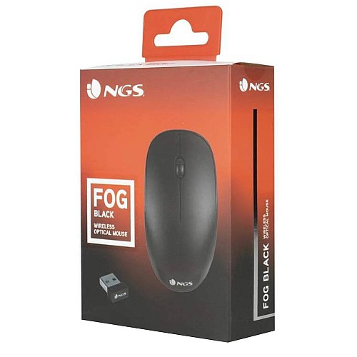 Mouse Ngs Wireless Fog 1000dpi 2 Black