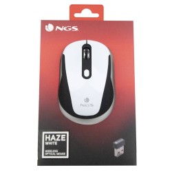 Mouse Ngs Mini Wireless Haze 1600dpi White/black