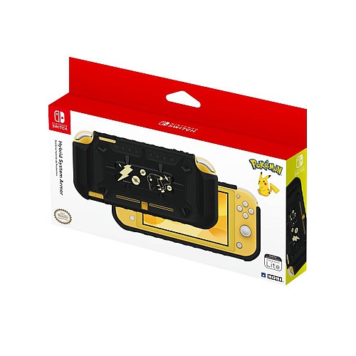 Case Hori Lite Hybrid System Armor Pokemon Pikachu Black & Gold