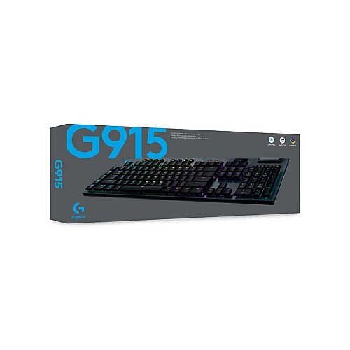 Keyboard Logitech G915 Lightspeed Wireless Rgb - Gl Clicky - Carbon