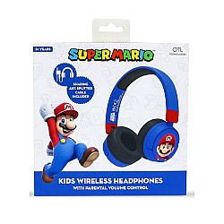 Headphones Otl Super Mario Wireless Bt Blue