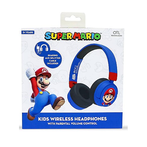 Headphones Otl Super Mario Wireless Bt Blue