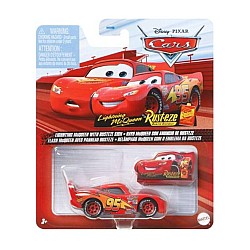 Disney Pixar Cars Lightning Mcqueen With Rusteze Sign (gcc81)