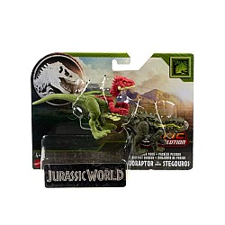 Jurassic World Epic Evolution Danger Pack Eoraptor Vs Stegouros (htk47)