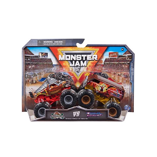 Monster Jam 1:64 Die Cast Knightmare Vs Thunder Bus
