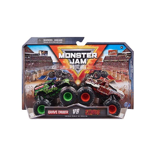 Monster Jam 1:64 Die Cast Grave Digger Vs Zombie
