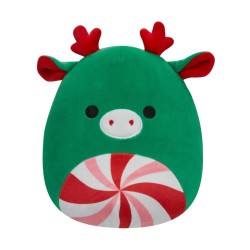 Plus Squishmallows Christmas Zumir Green Moose W. Peppermint Swirl Tummy 19cm (23598)