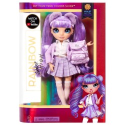 Doll Mga Rainbow High Junior High Violet Willow Purple Fashion 23cm (580027euc)