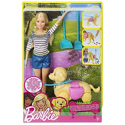 Doll Barbie Walk And Potty Pup (dwj68)