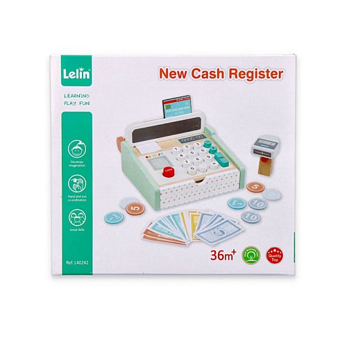 Small Wood New Cash Register (l40242)