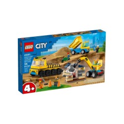 Lego City Construction Trucks And Wrecking Ball Crane (60391)