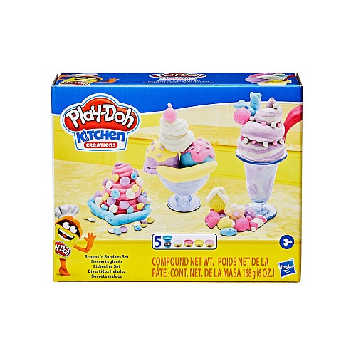 Set Play-doh Kitchen Creations Scoops & Sundaes (e7275)