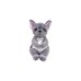 Plus Ty Beanie Bellies Wilfred The Grey Dog 15cm (ty40596)