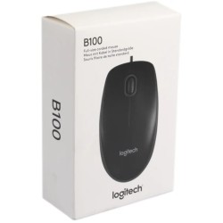 Mouse Logitech B100 800dpi Optical High Quality Wired Usb