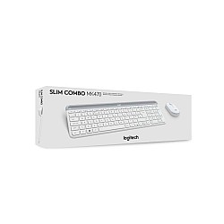 Keyboard Logitech Slim Wireless & Mouse Combo Mk470 Offwhite Nordic