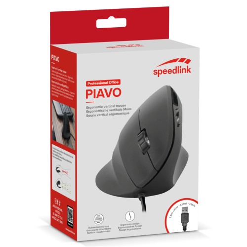 Mouse Speedlink Piavo Ergonomic Vertical Corded Wired Usb
