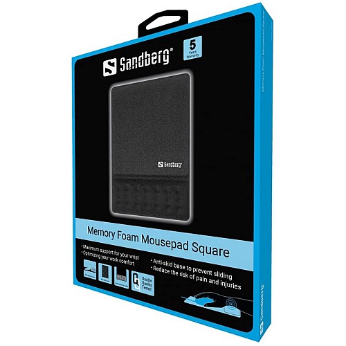 Mousepad Sandberg Memory Foam Square