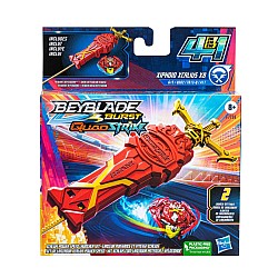 Set Beyblade Quad Strike Xiphoid Xcalius X8 Xcalius Power Speed Launcher (f7726)