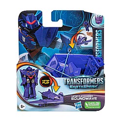 Transformers Earthspark 1-step Flip Changer Soundwave (f6714)