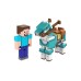 Minecraft Armored Horse And Steve 10cm