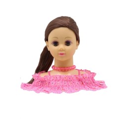 Happy Friend Hairstyling Head Brown Hair (504405)