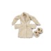 Set Smallstuff Doll Clothing Boucle Shoes/coat & Rabbit Ears