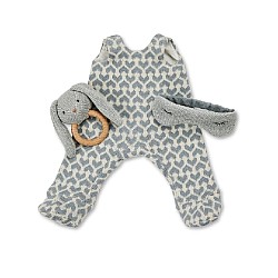 Set Smallstuff Doll Clothing Jumpsuit & Sleeping Mask And Rattle