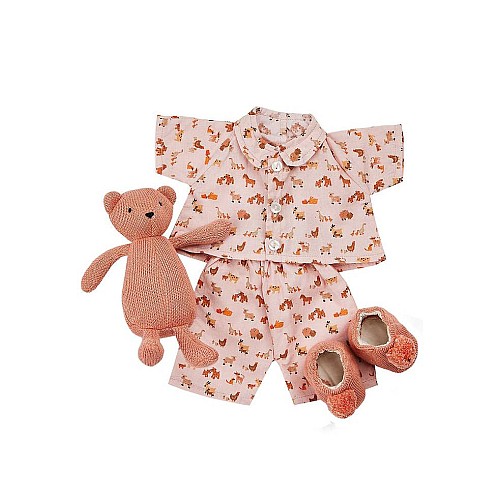 Set Smallstuff Doll Clothing Farm Living Pyjamas & Slippers Teddy