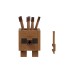 Mattel Minecraft Badger Series Wood Golem 8cm Mattel Minecraft Badger Series Wood Golem 8cm