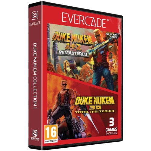 Blaze Evercade Red Cart 33 Duke Nukem Collection 1