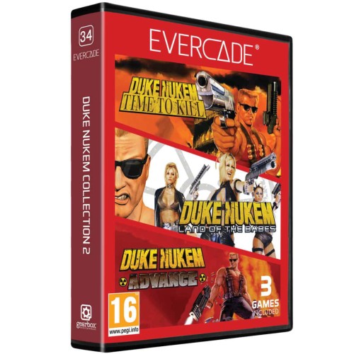 Blaze Evercade Red Cart 34 Duke Nukem Collection 2