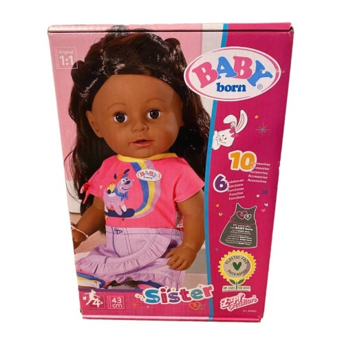 Baby Born Sister With Brown Eyes 43cm (831663)