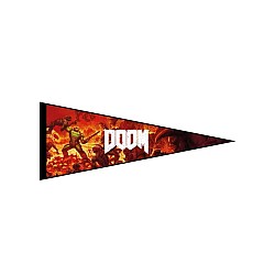 Fanattik Felt Pennant Wallscrolls Doom