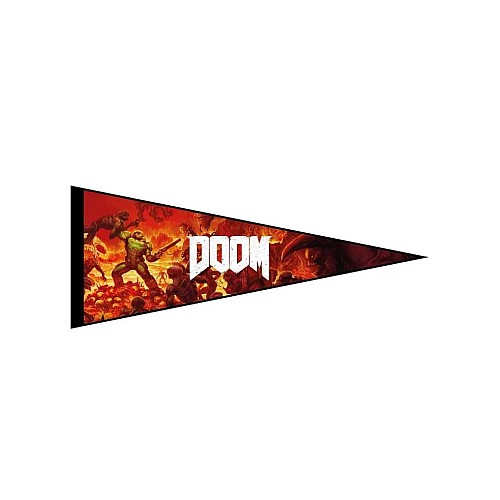 Fanattik Felt Pennant Wallscrolls Doom